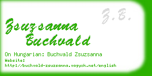 zsuzsanna buchvald business card